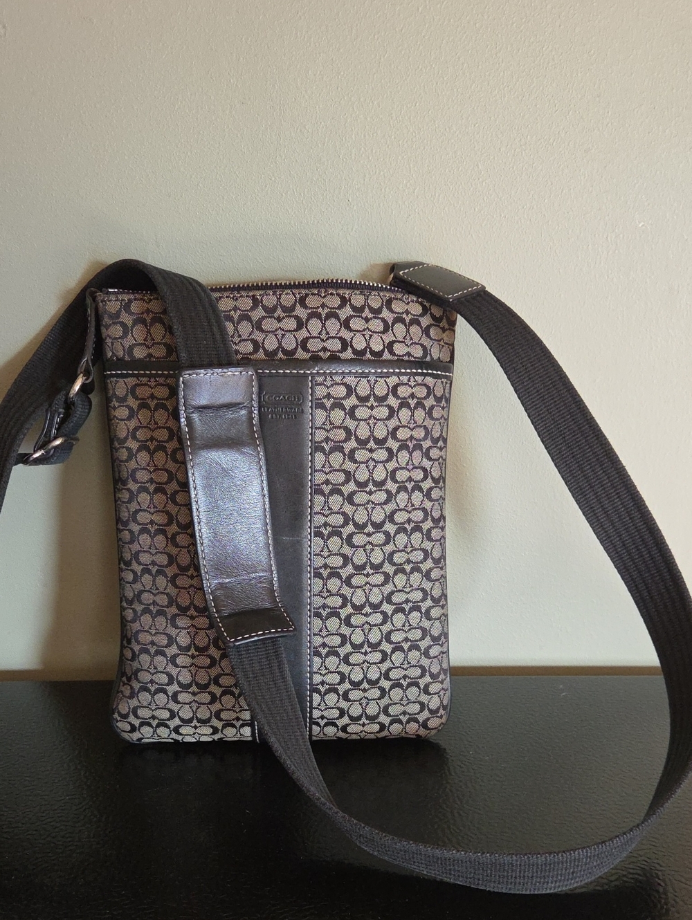 Coach Crossbody Signature Jacquard Bag in Black (Project Zipper)